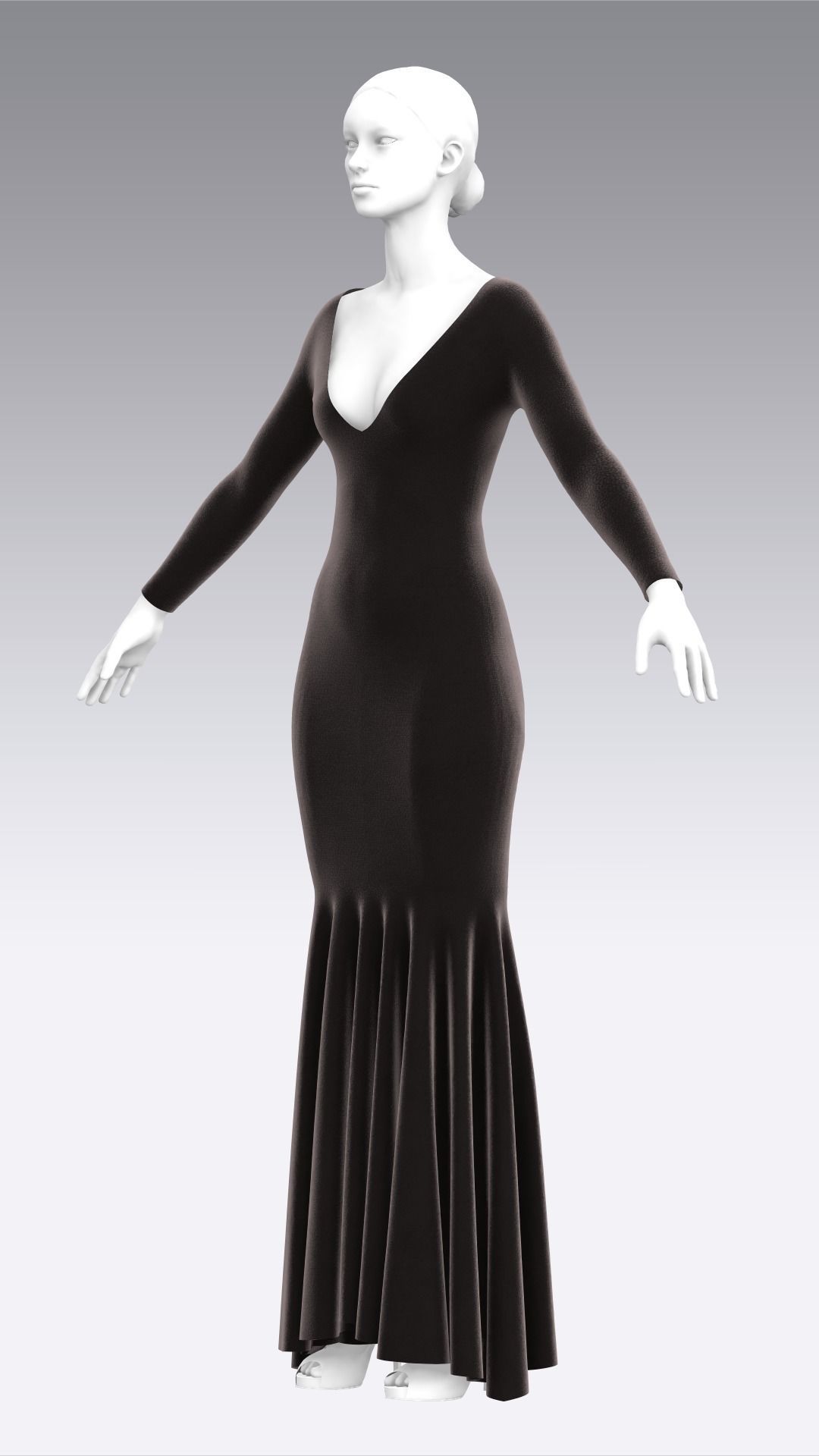 Dress Outfits MD CLO 3D ZPRJ ZPAC project files 3D model_10