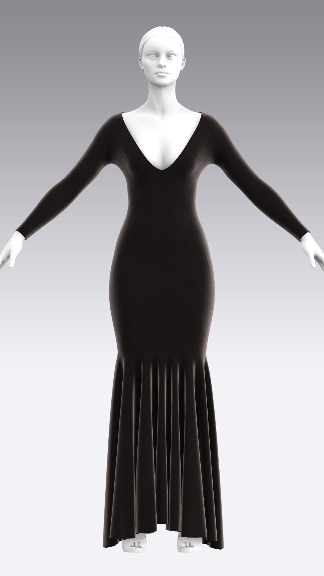Dress Outfits MD CLO 3D ZPRJ ZPAC project files 3D model_13