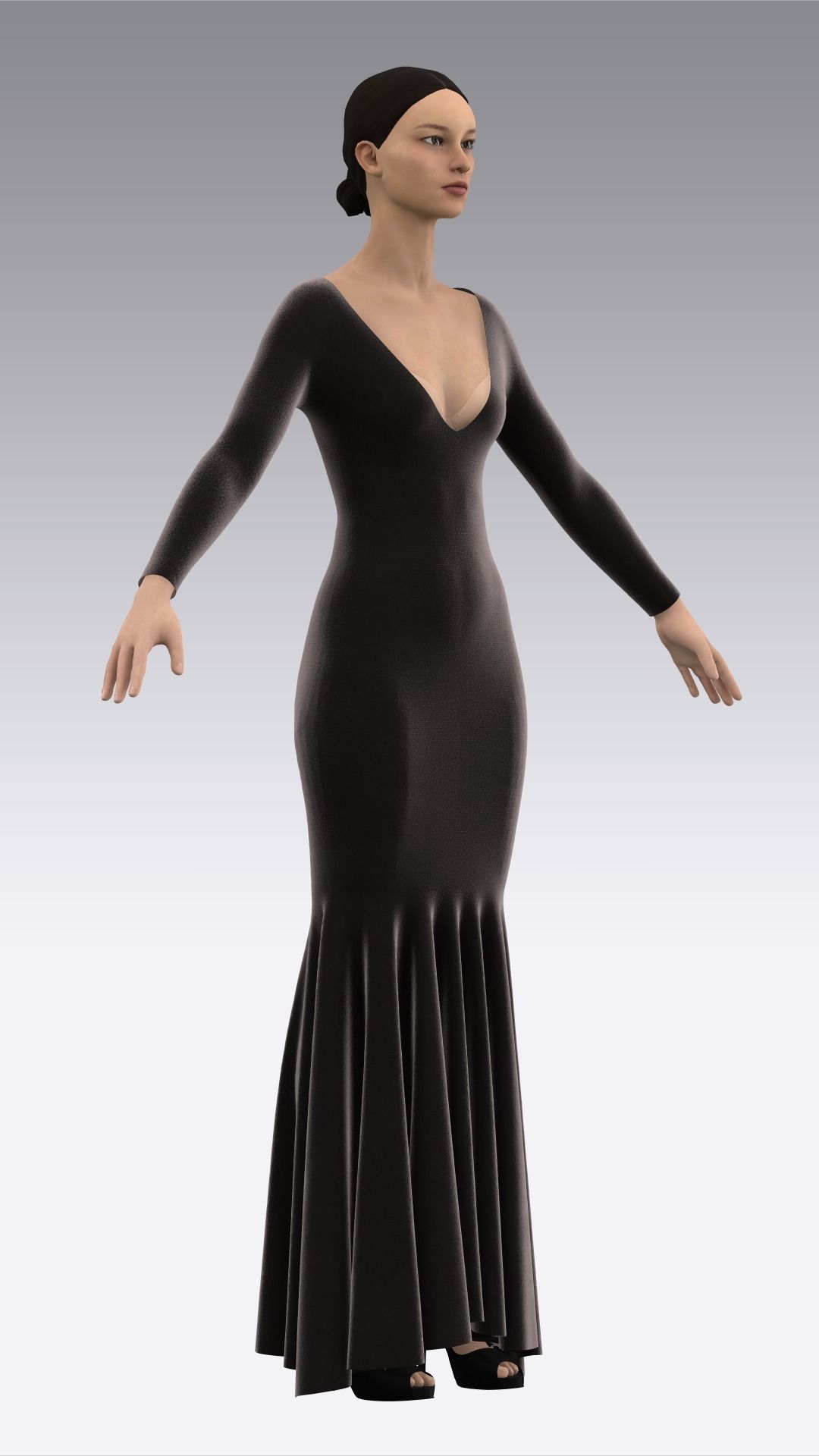 Dress Outfits MD CLO 3D ZPRJ ZPAC project files 3D model_30