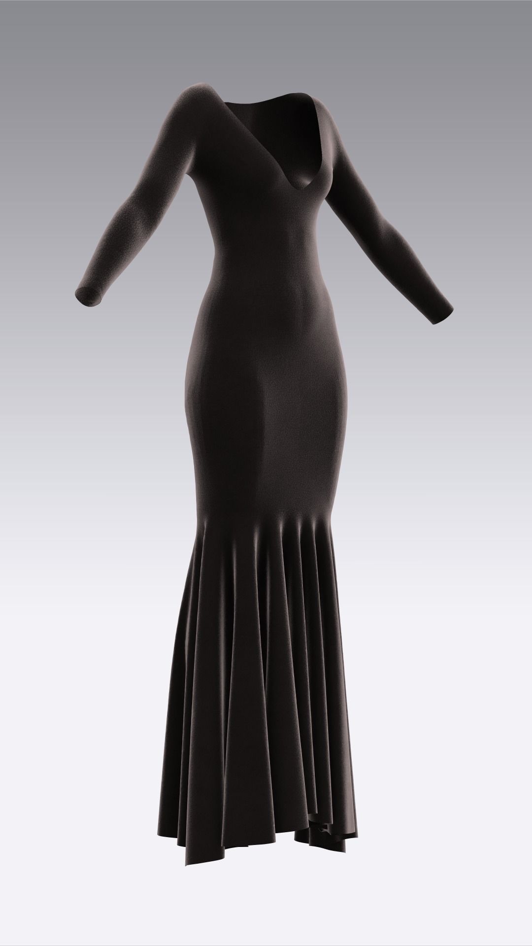Dress Outfits MD CLO 3D ZPRJ ZPAC project files 3D model_8