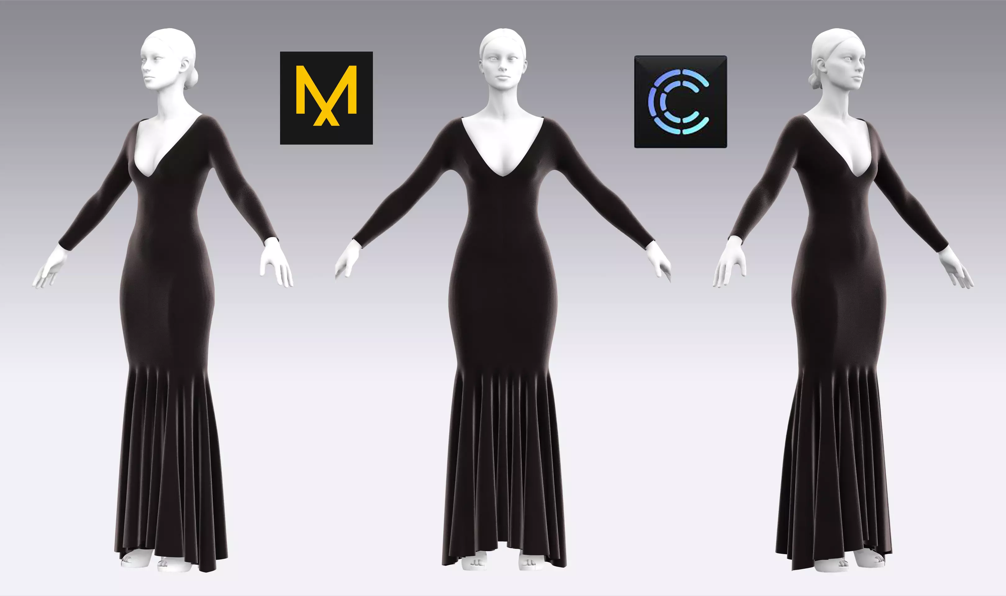 Dress Outfits MD CLO 3D ZPRJ ZPAC project files 3D model_0