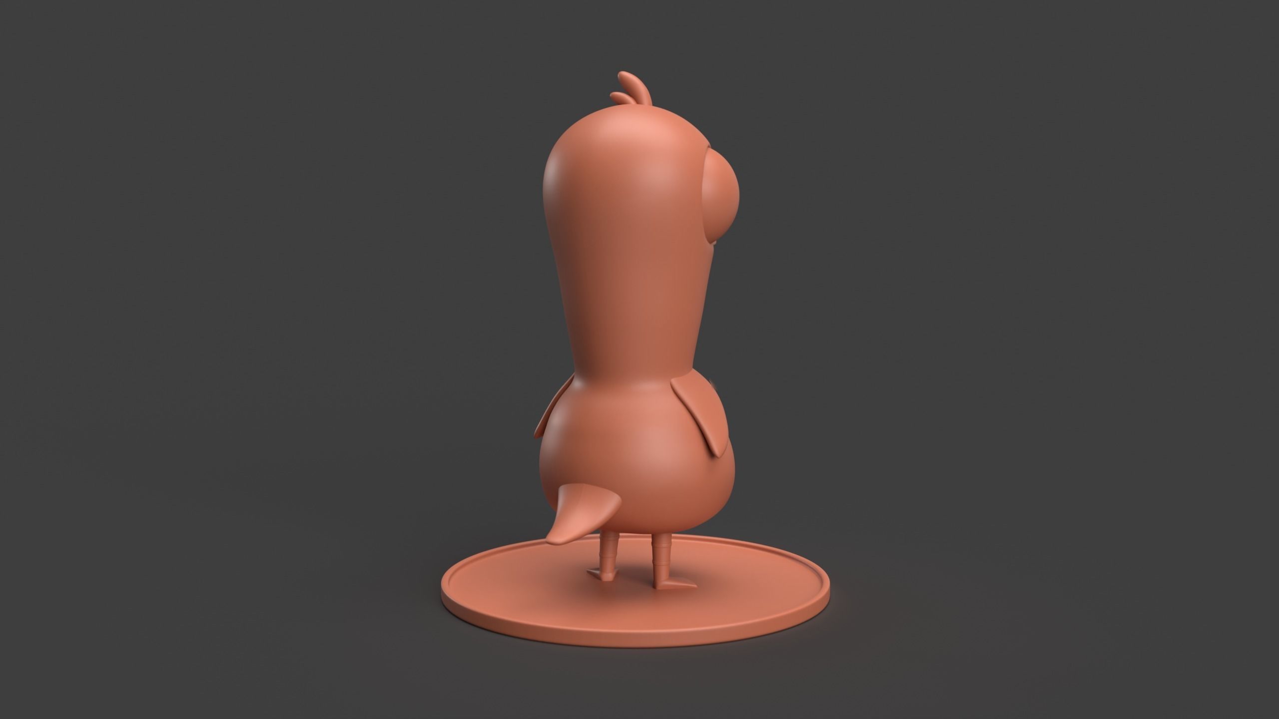 Goose goose duck base character fan made 3D print model_4