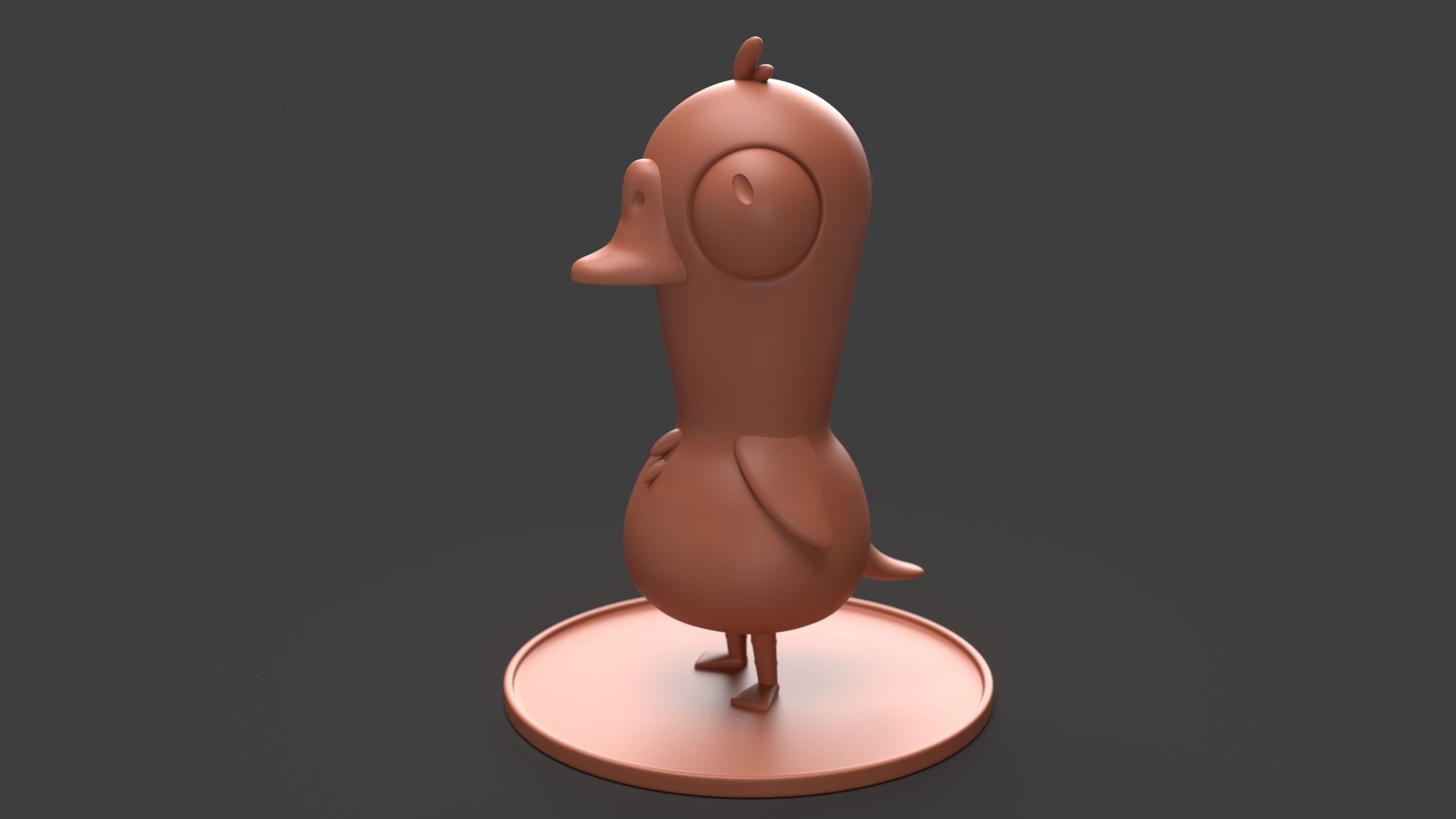 Goose goose duck base character fan made 3D print model_3