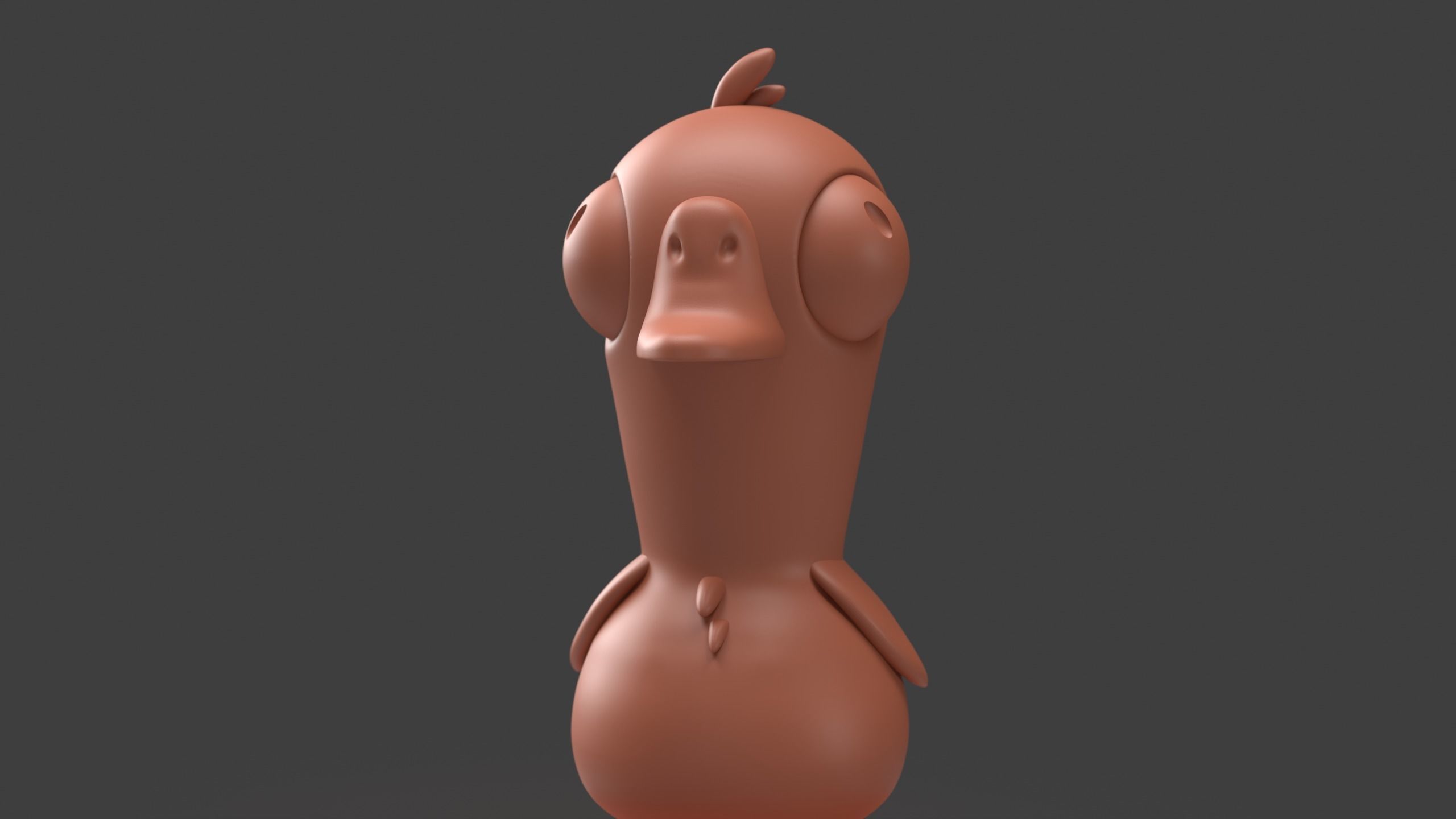 Goose goose duck base character fan made 3D print model_2