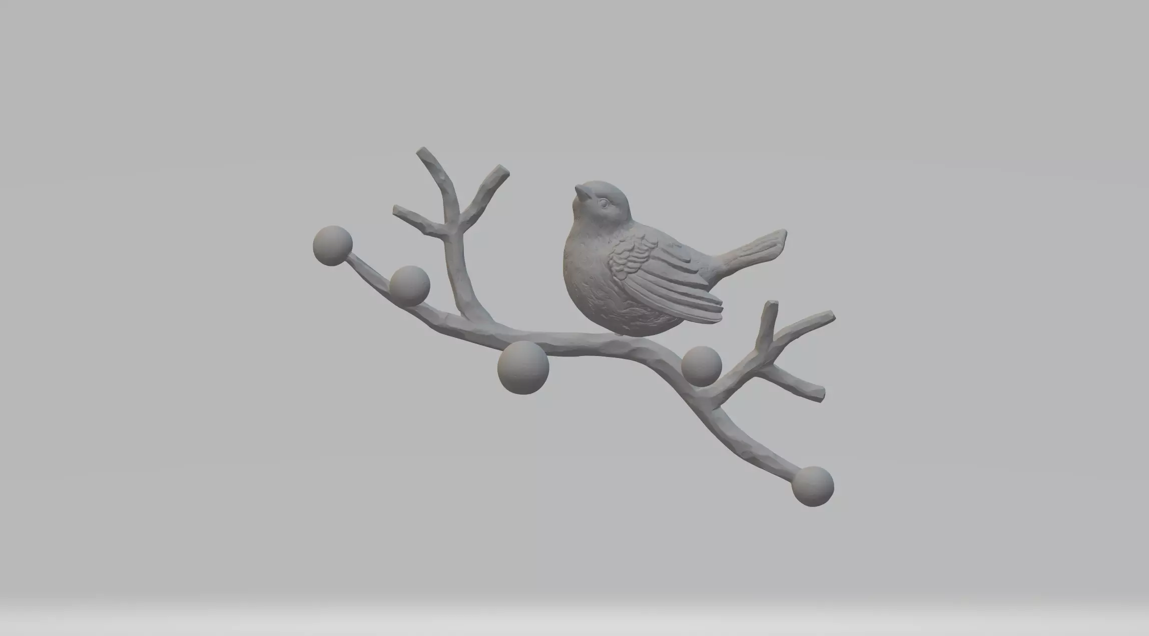 Branch Bird 3D print model_0