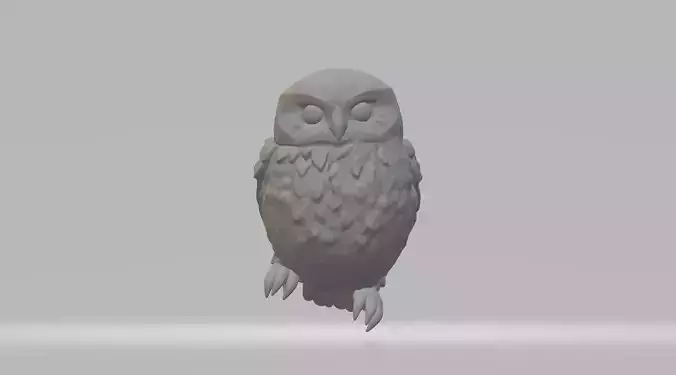 Little Owl 3D Model