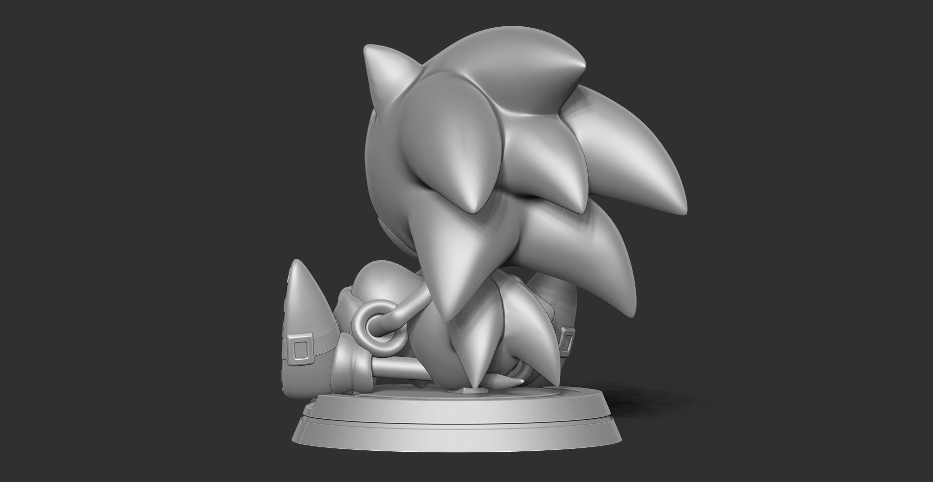 Sonic with Valentine  3D print model_9