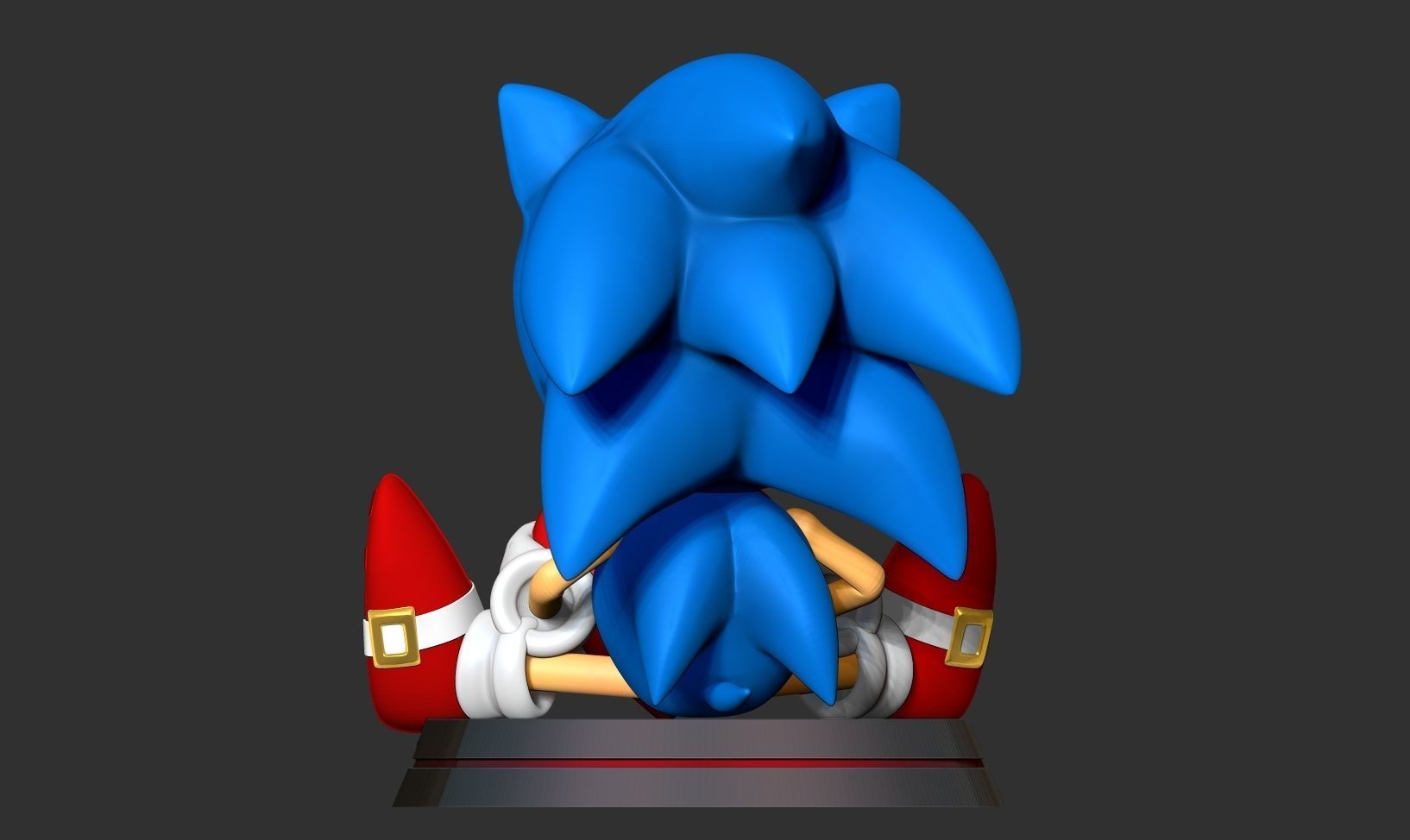 Sonic with Valentine  3D print model_7
