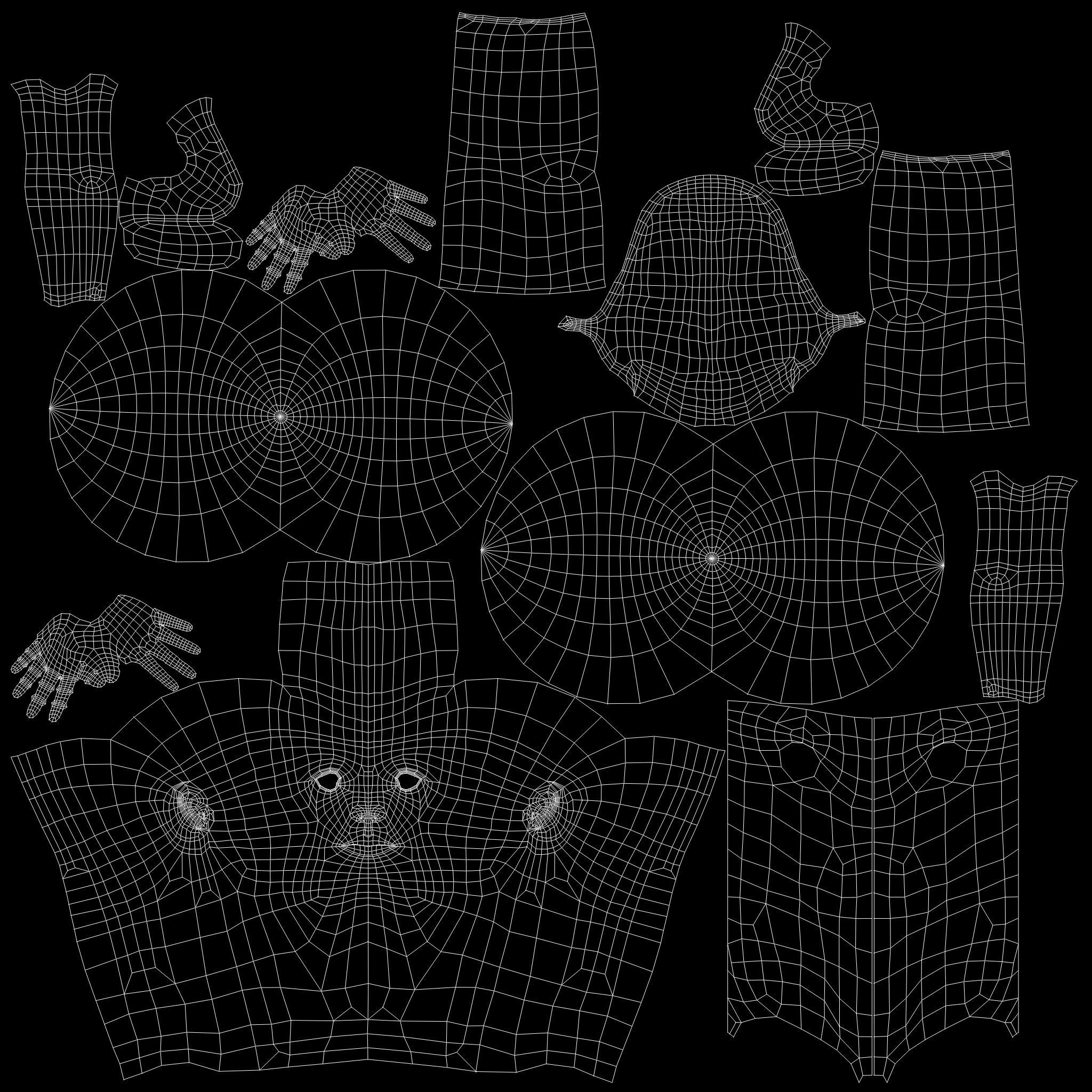 Male Body Jai Base Mesh 3D Model Low-poly 3D model Low-poly 3D model_10