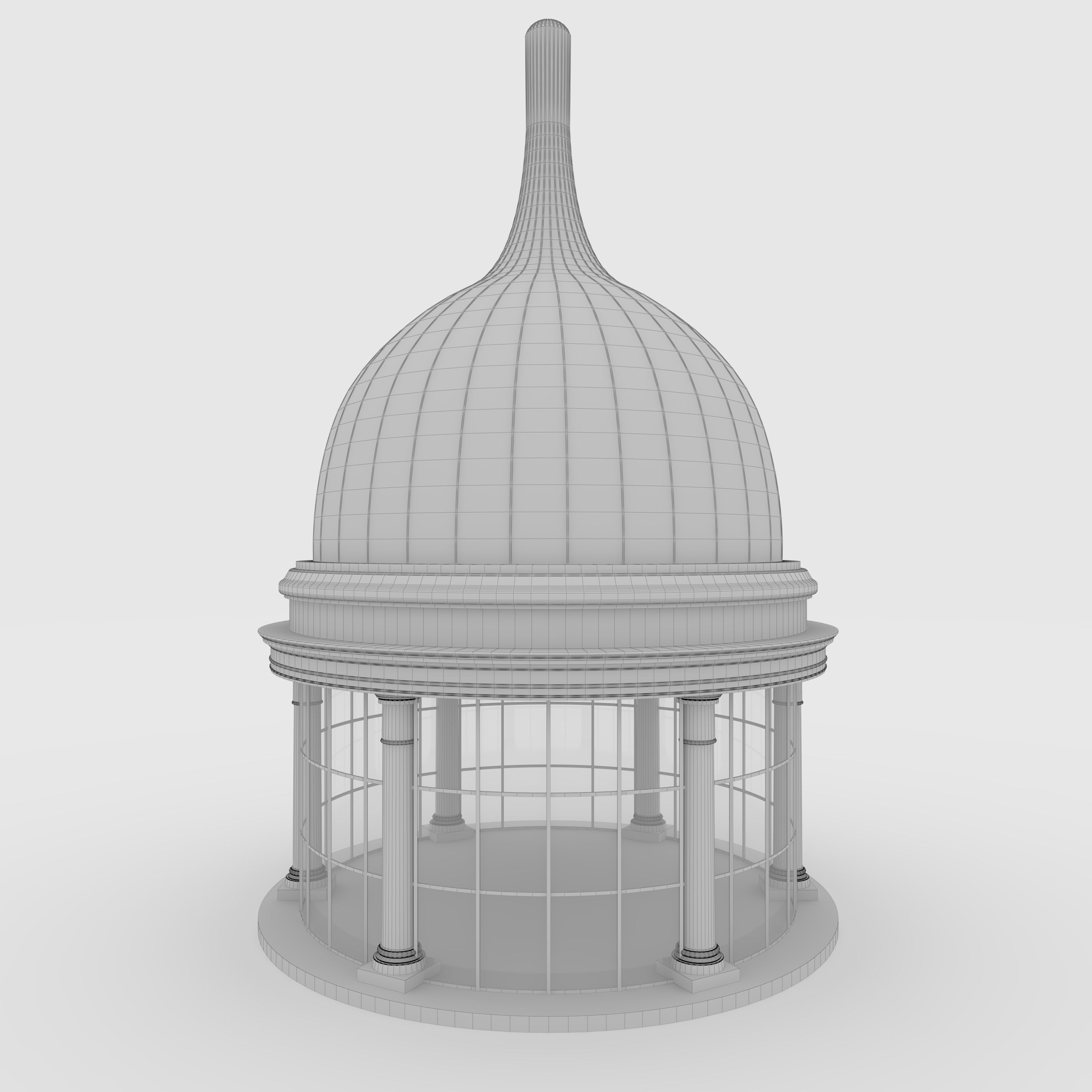 Classic Dome 3 3D model_1