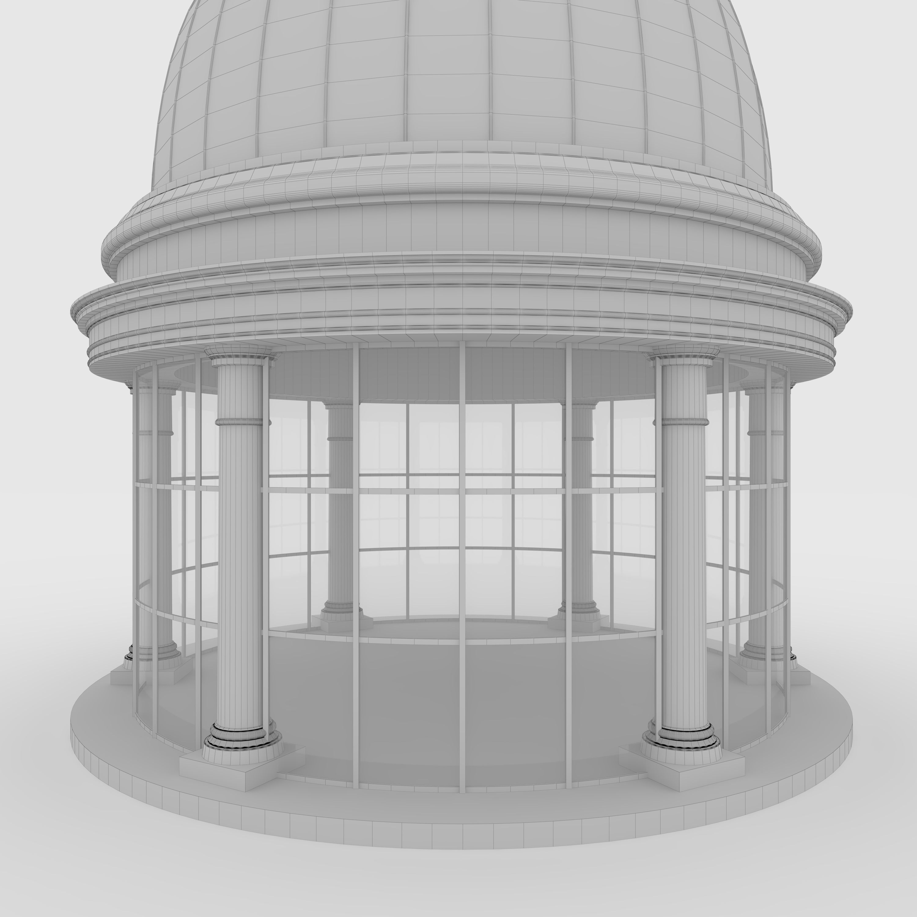 Classic Dome 3 3D model_3