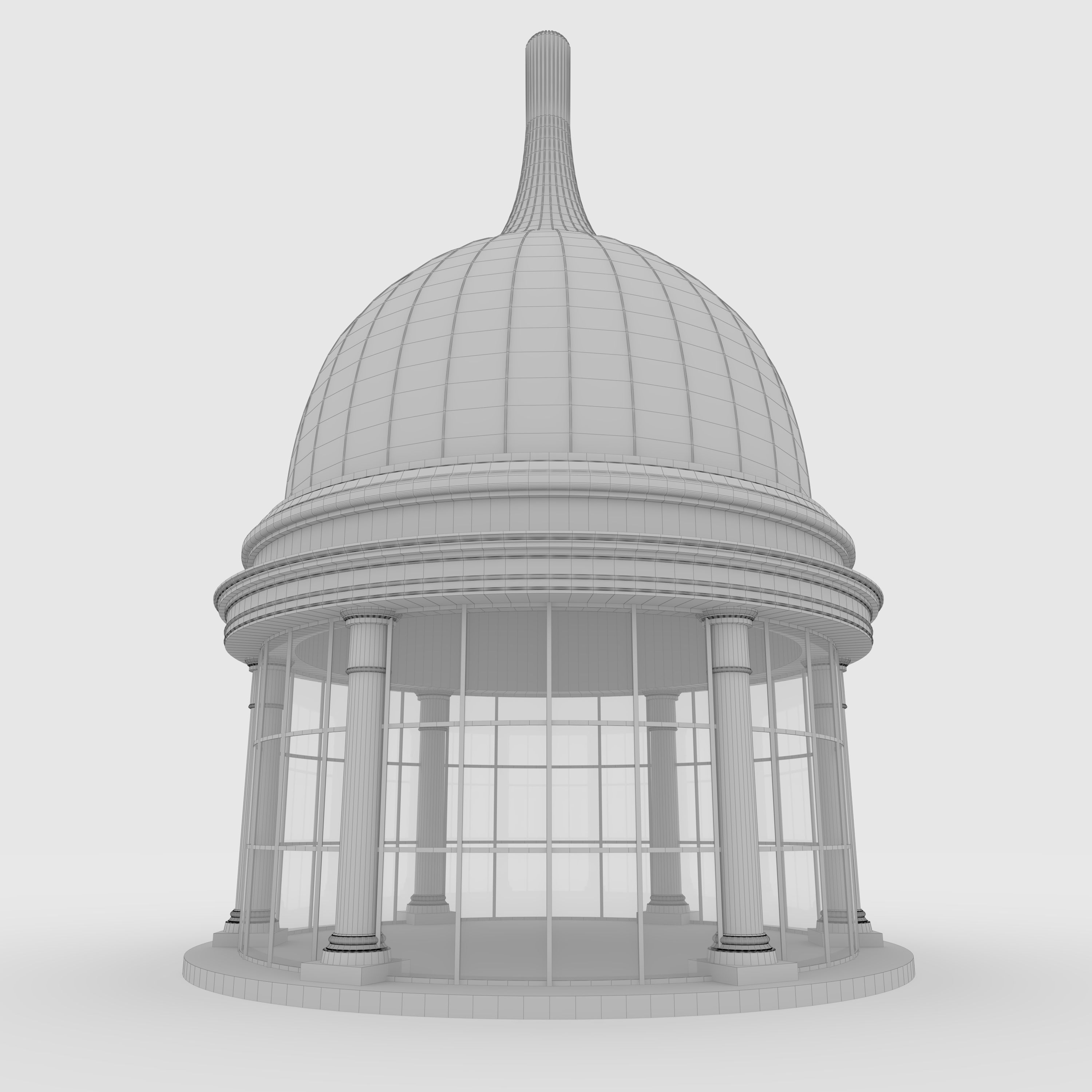 Classic Dome 3 3D model_9