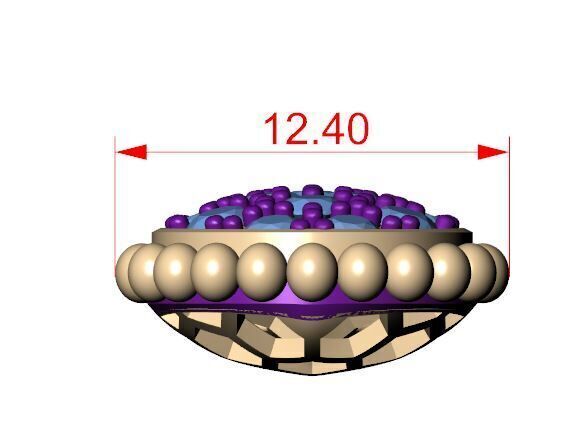 serpent boheme pendant xs s and m motifs 3D print model_5