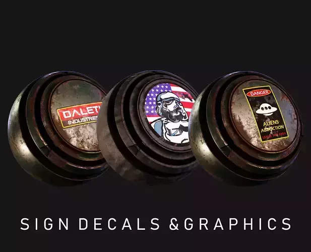  280 Sign Decals And Graphics - Vol 1 - 2 Different Categories