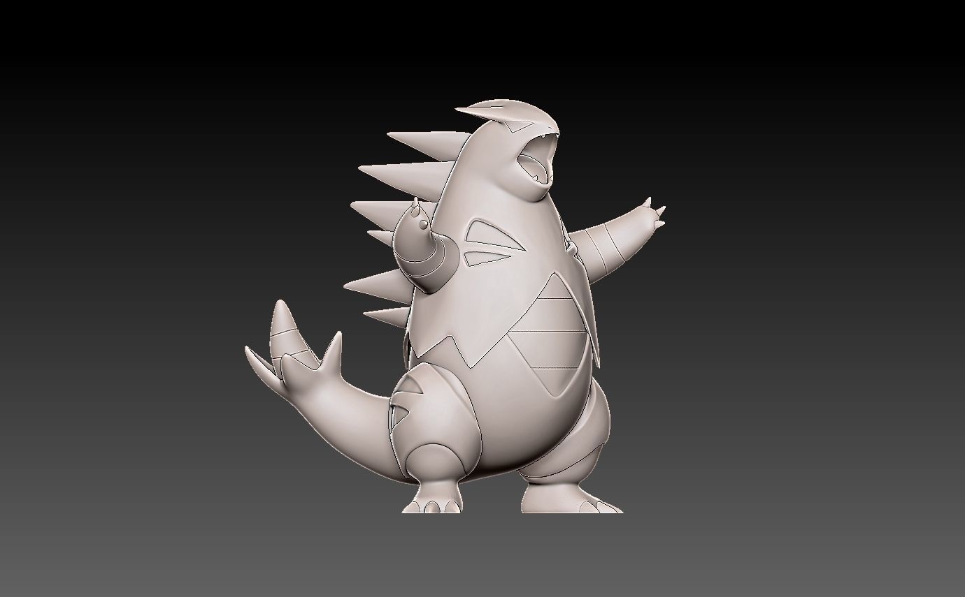Pokemon tyranitar 3D print model_6