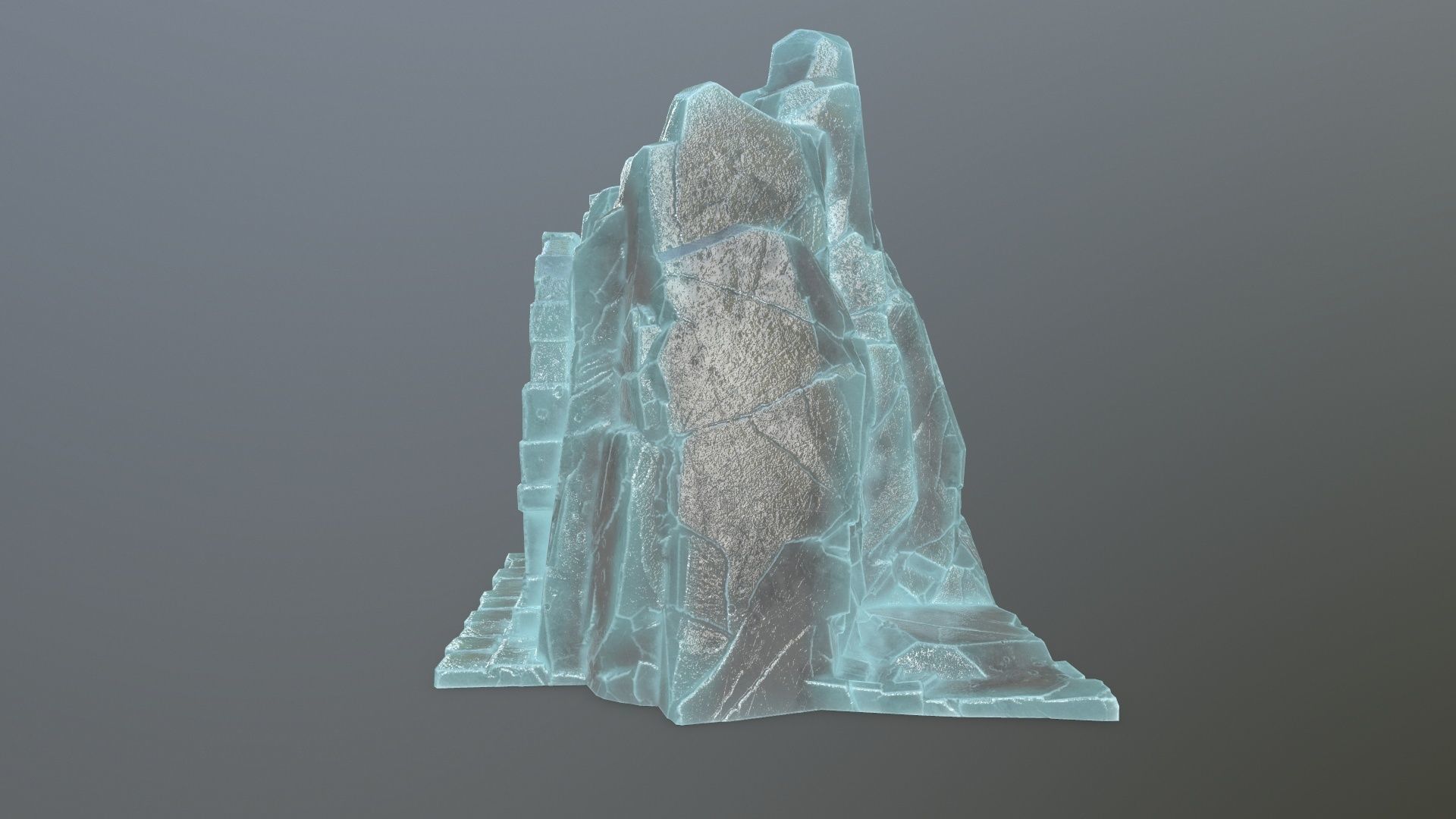 Skull Altar Low-poly 3D model_6