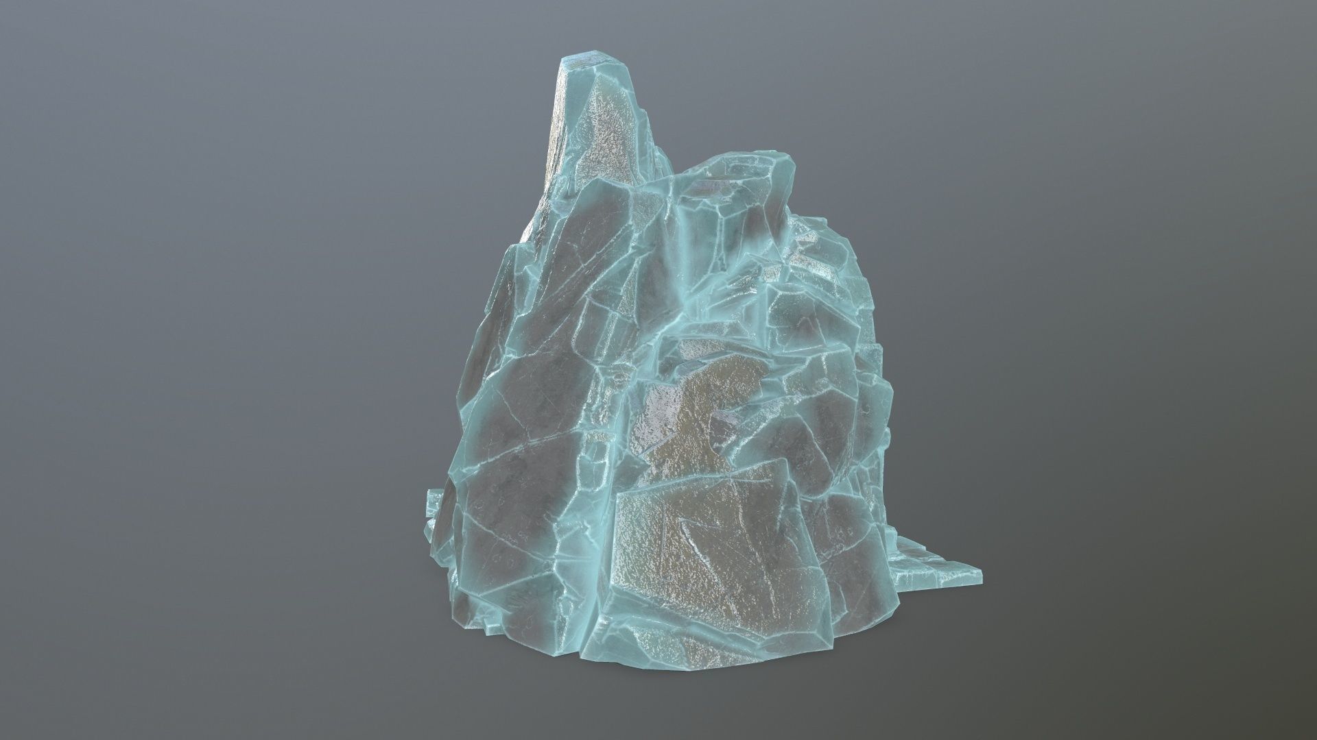 Skull Altar Low-poly 3D model_10