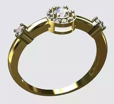 Fashion Ring 3D Model 