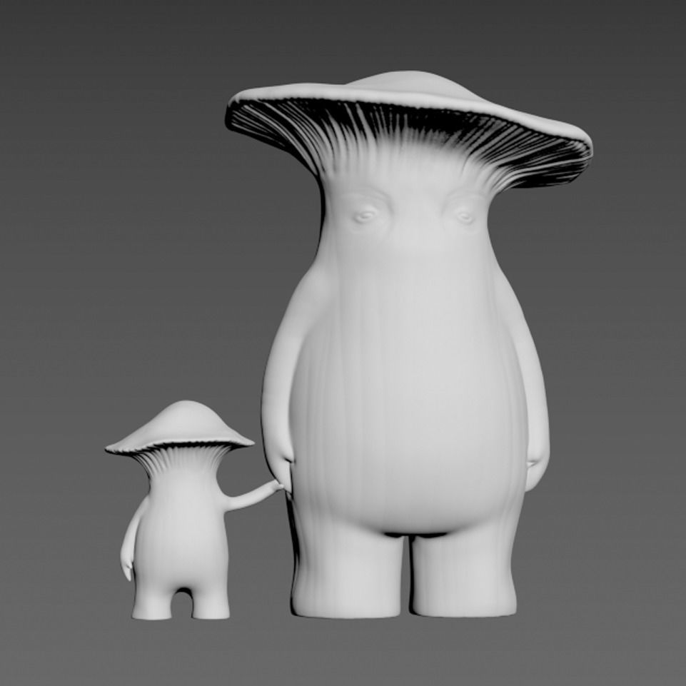 Dark Souls mushrooms 3D print model_2