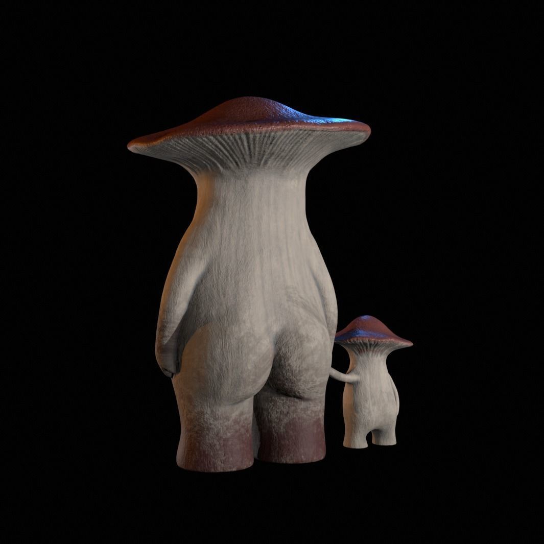 Dark Souls mushrooms 3D print model_1