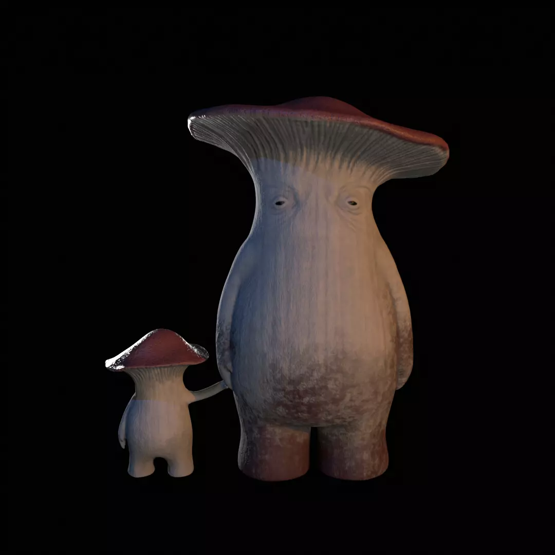 Dark Souls mushrooms 3D print model_0