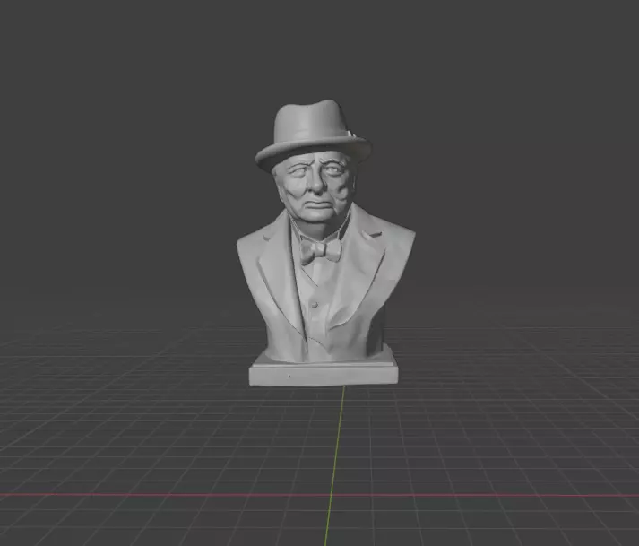 Winston Churchill 3D print model