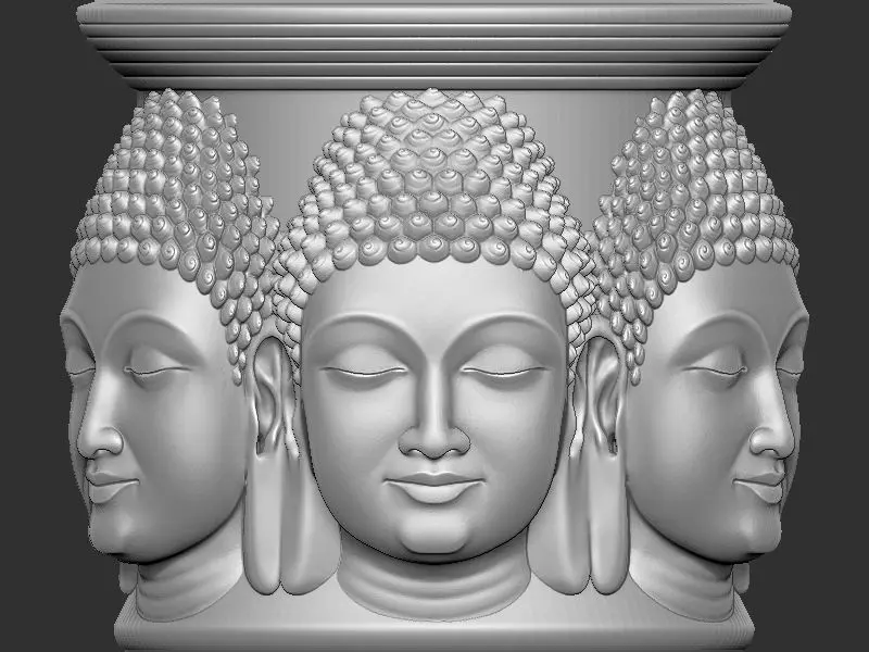 Mahaveer Buddha head unik design 3D print model