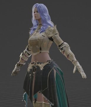 Nova Woman Character 3D model_16