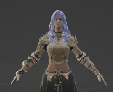 Nova Woman Character 3D model_14