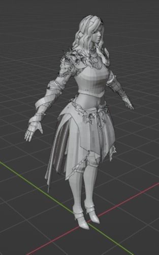 Nova Woman Character 3D model_32