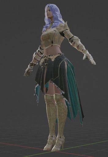 Nova Woman Character 3D model_20