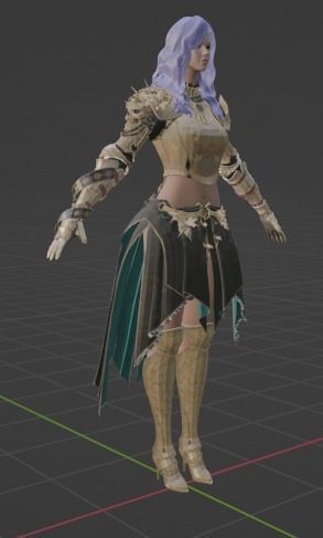 Nova Woman Character 3D model_17
