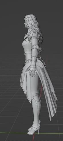 Nova Woman Character 3D model_34