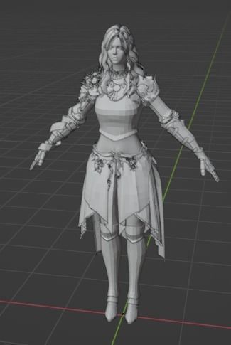 Nova Woman Character 3D model_30