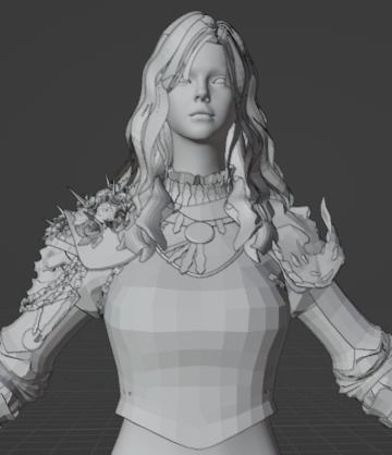 Nova Woman Character 3D model_26