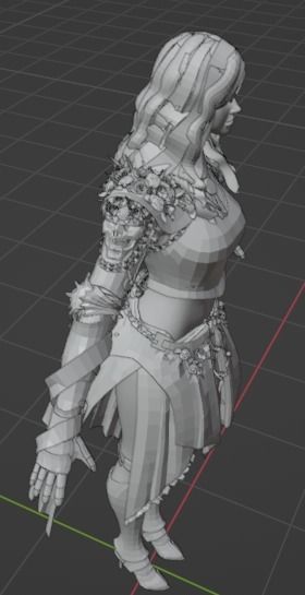 Nova Woman Character 3D model_29