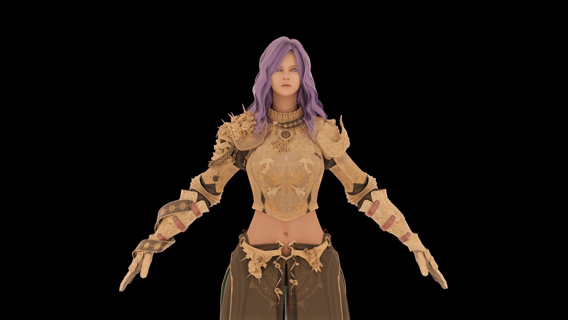 Nova Woman Character 3D model_6