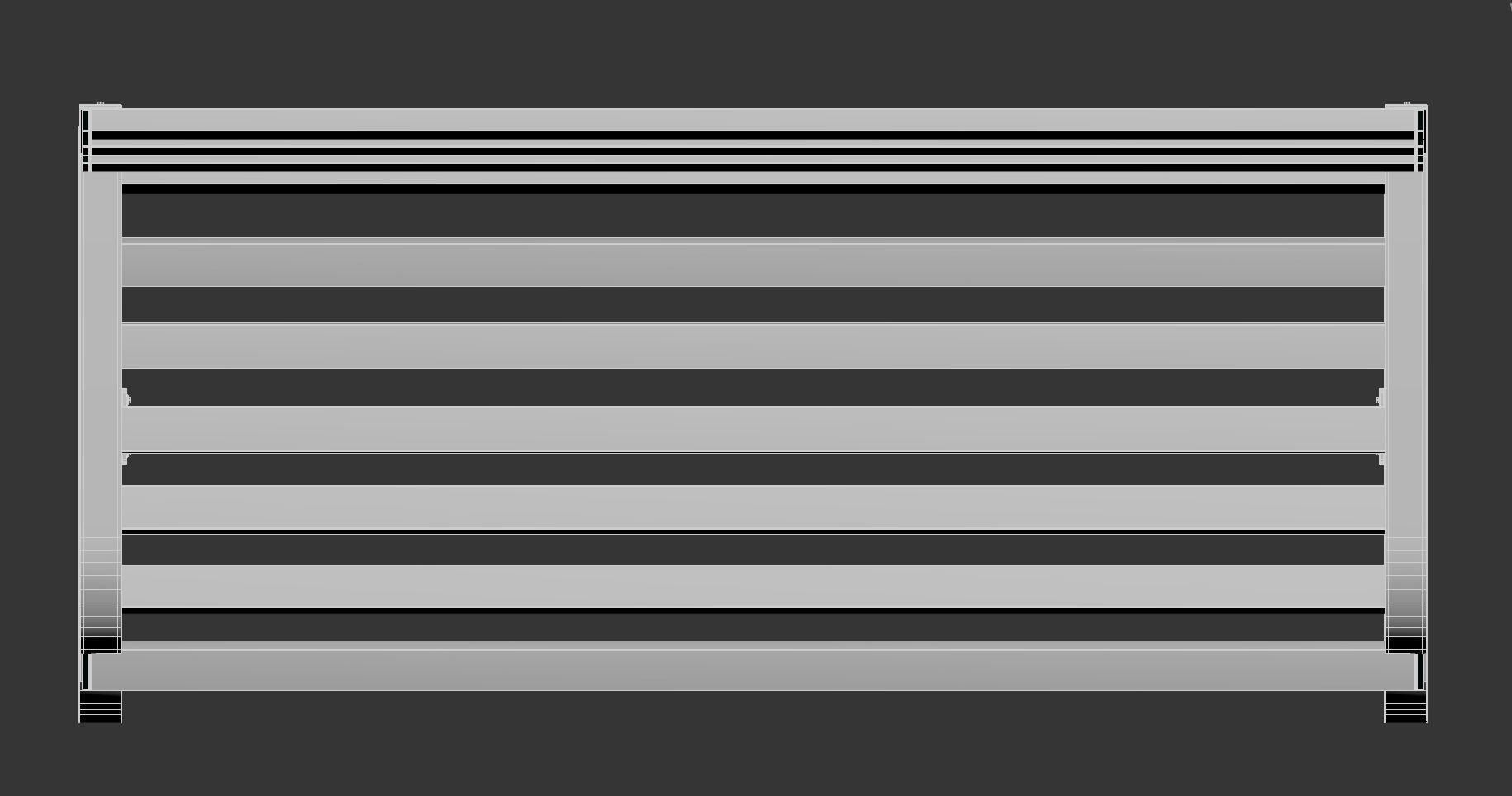 Metal Bench main 3D model_6