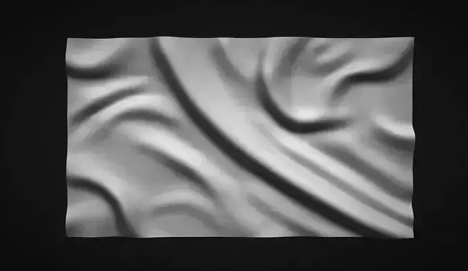 Wavy Flag 3D print model