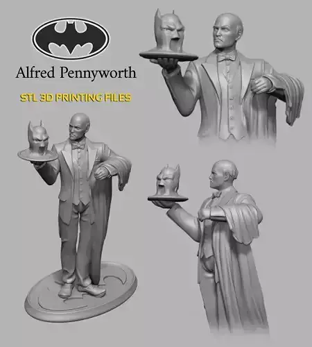 Alfred Pennyworth 3D print model