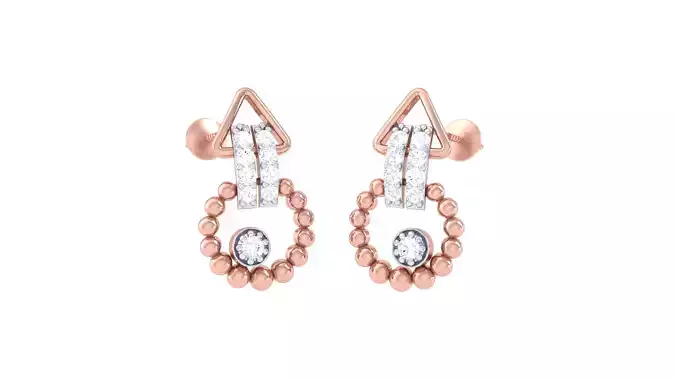 Women Earrings 3dm STL OBJ FBX Renders Details 3D print model