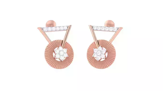 Women Earrings 3dm STL OBJ FBX Renders Details 3D print model