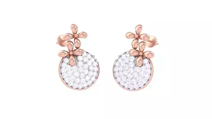 Women Earrings 3dm STL OBJ FBX Renders Details 3D print model