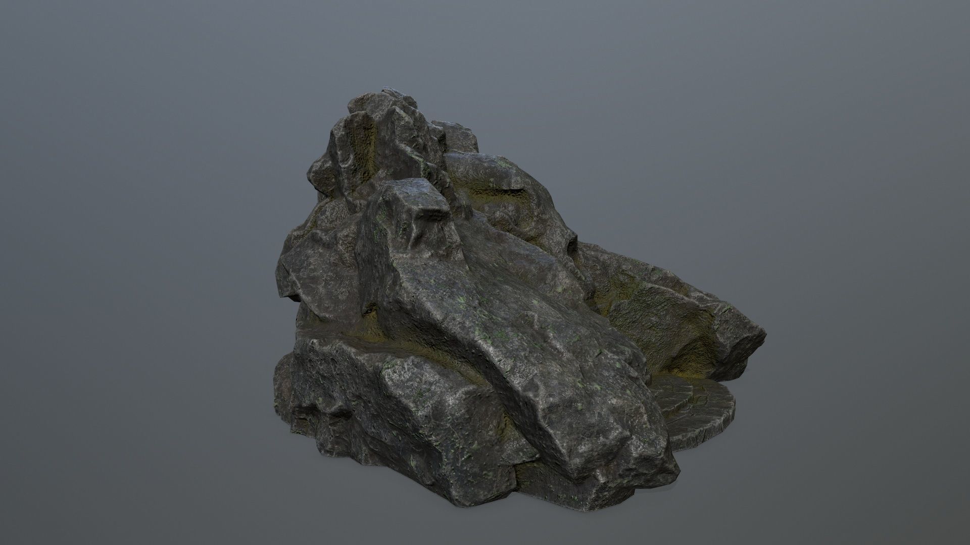 Skull Gate 1 Low-poly 3D model_3