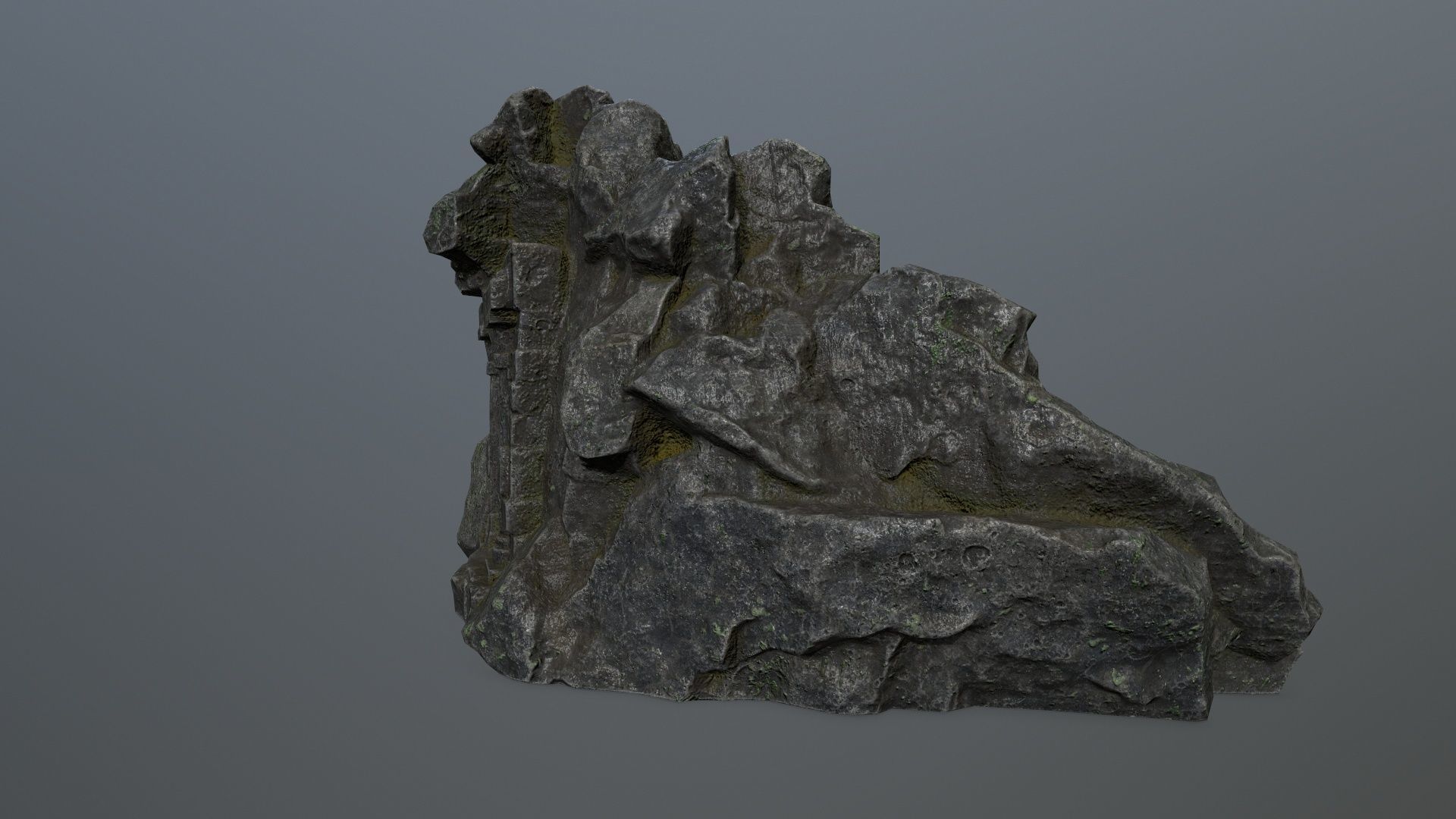 Skull Gate 1 Low-poly 3D model_4