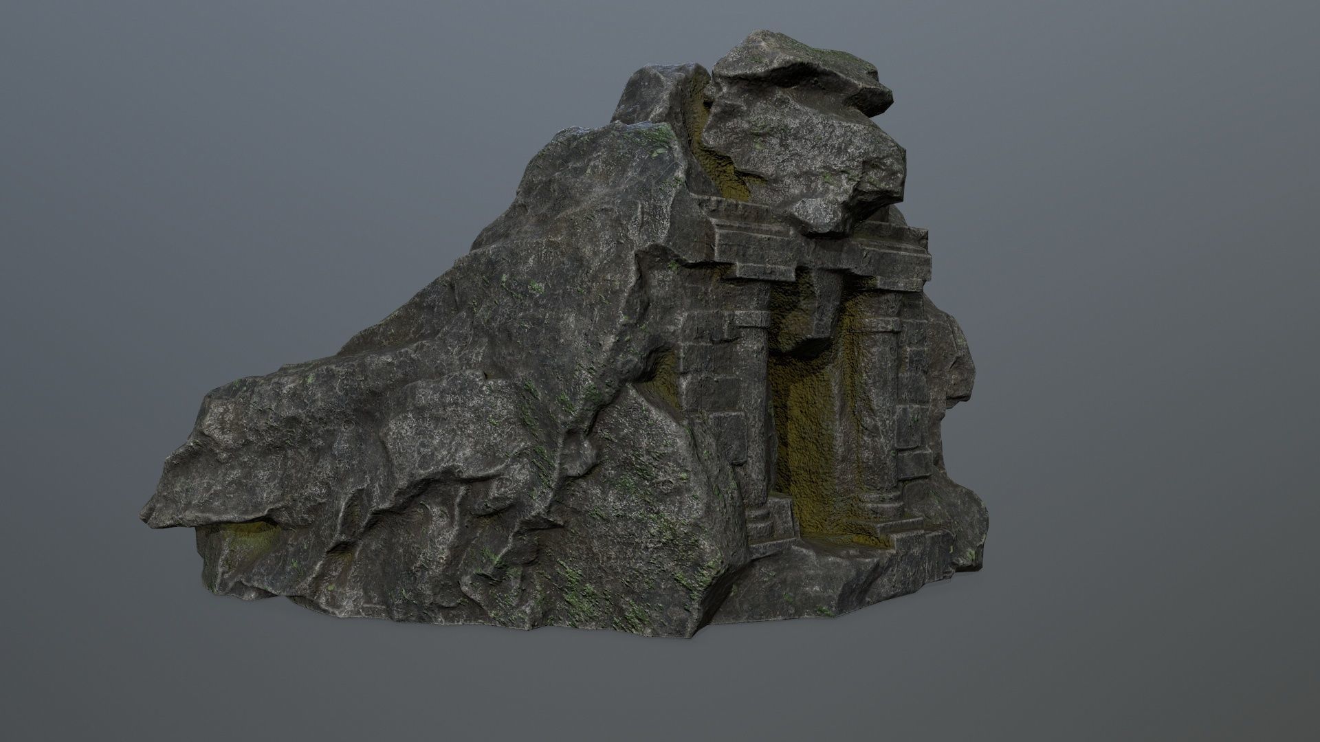 Skull Gate 1 Low-poly 3D model_7