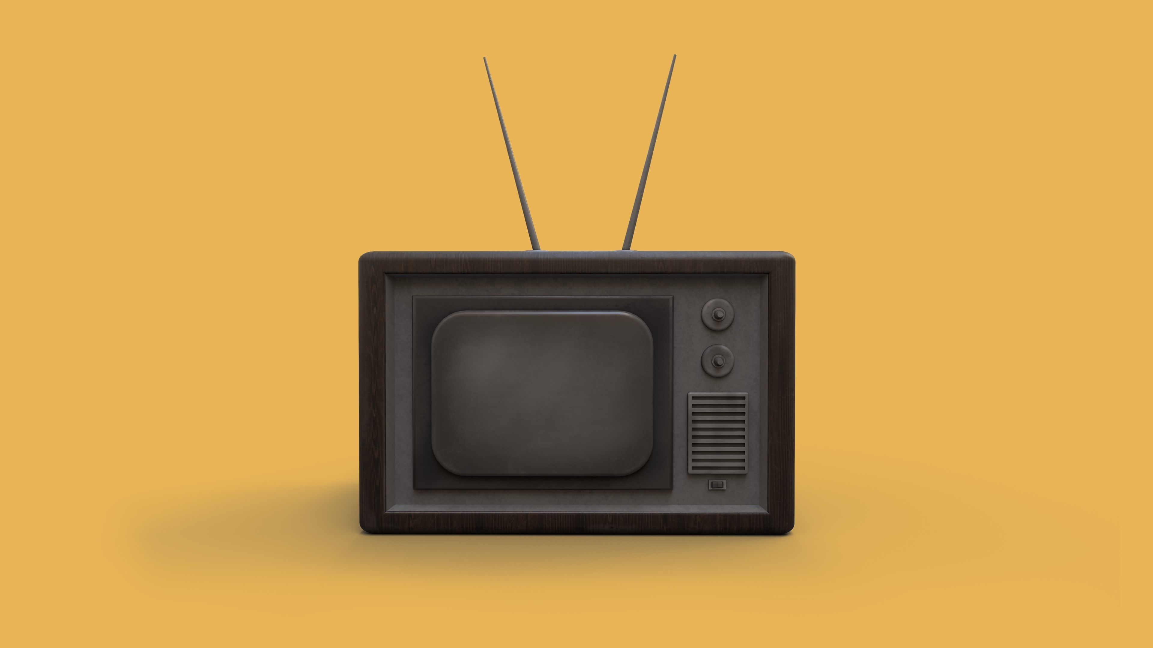 3D model Television Low-poly 3D model old tv VR / AR / low-poly | CGTrader