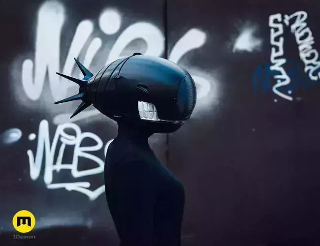 Bomb Girl Reze helmet - Chainsaw Man 3D print model
