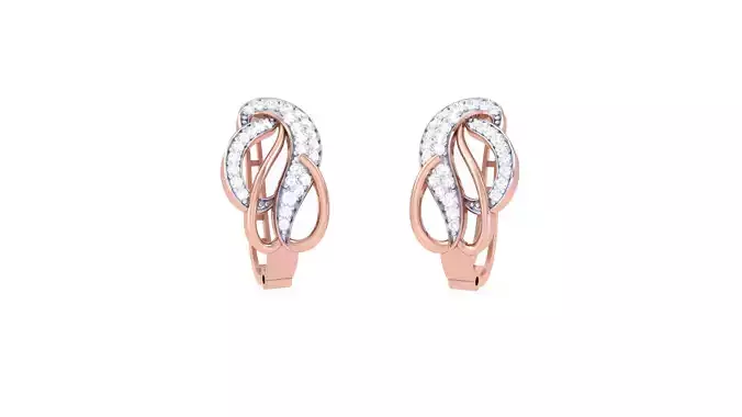 Women Earrings 3dm STL OBJ FBX Renders Details 3D print model