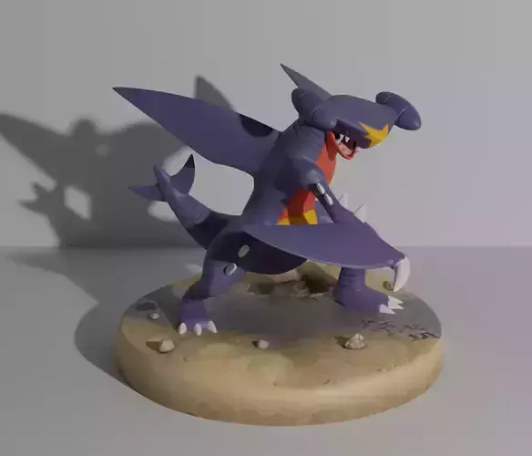 Garchomp pokemon 3D print model